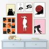 Funny Black Cat Poster Print Canvas Painting Minimalist Nordic Animal Wall Art Picture For Living Room Home Decoration Unframed