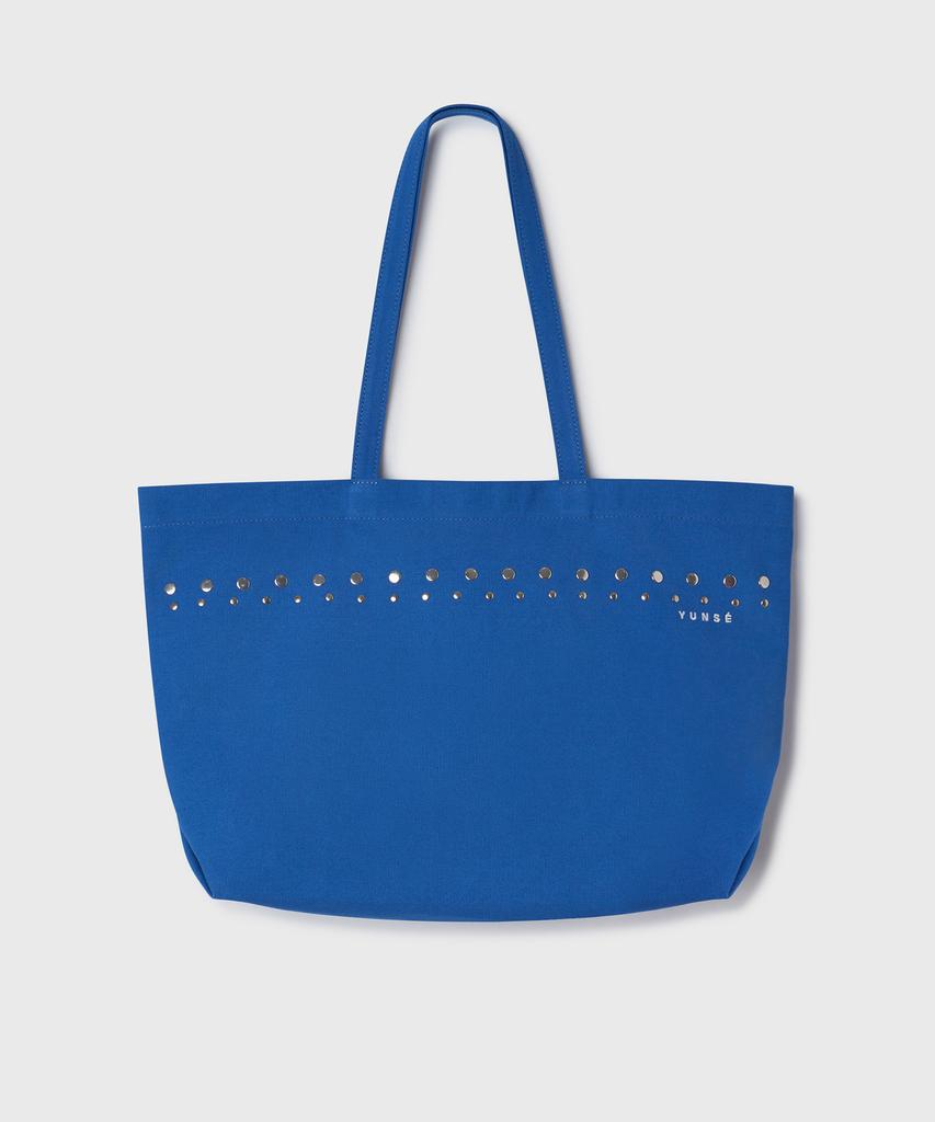 Yunse Studded Canvas Bag (Blue)