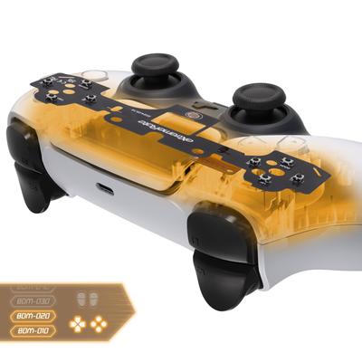 Kit eXtremeRate Face Clicky compatibil cu controlerul PS5 și comutator tactil personalizat din silicon dur Buton de acțiune Setul clic mouse-ul compatibil cu PS5