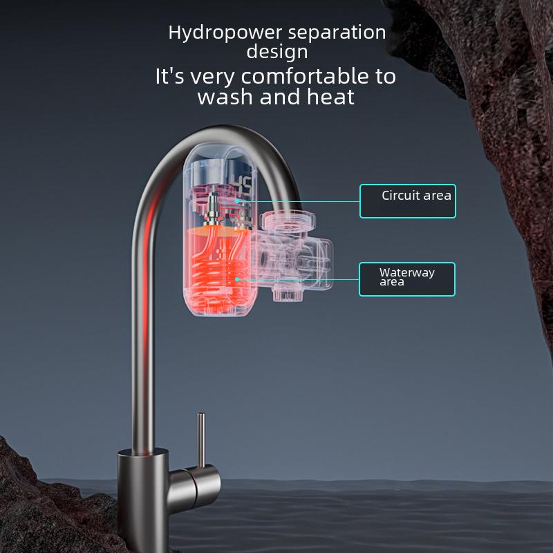 Instant Electric Water Faucet - Quick 3-Second Heating, Hot & Cold Dual-Use, Compact Design for Easy Installation