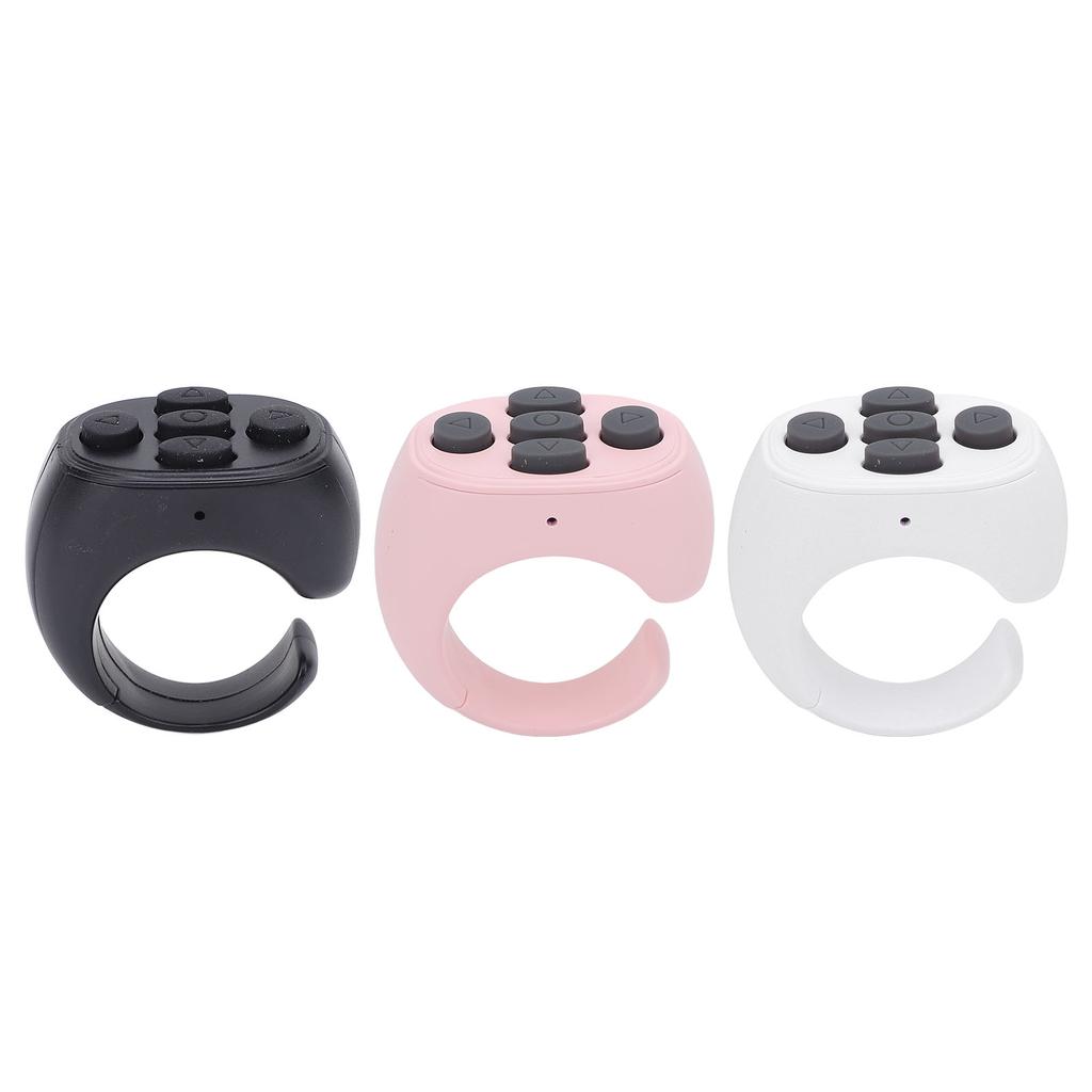 Remote Control Scrolling Ring Wireless Page Turner Remote Control Camera Shutter with Charging Case