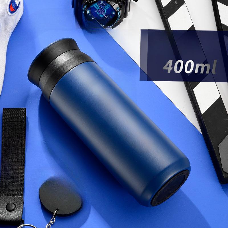 

Мужская трендовая портативная чашка из нержавеющей стали, высококлассная студенческая чашка, женская автомобильная креативная кружка. 301-400ml