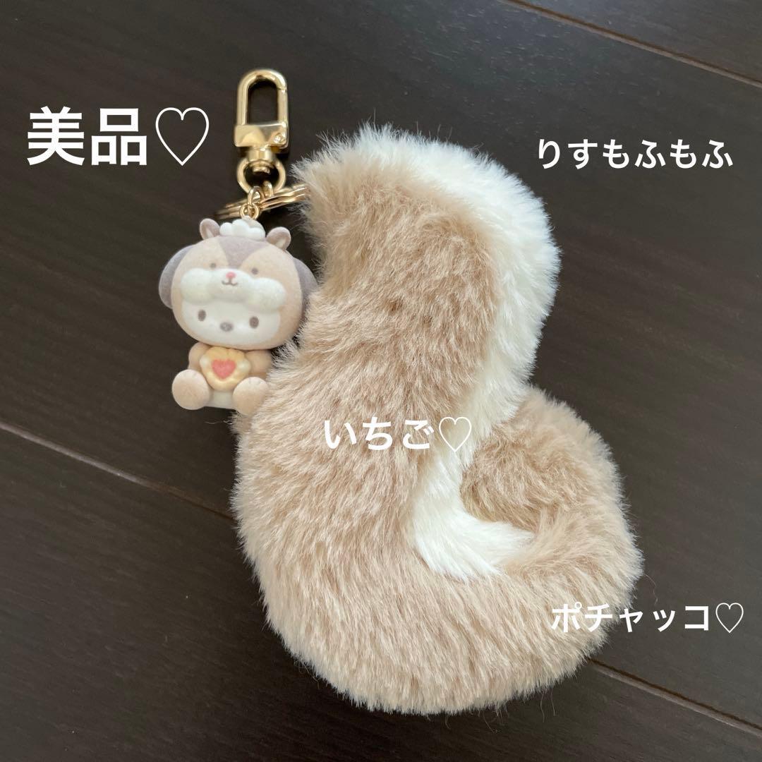 Beautiful item  Sanrio  Pochacco stuffed toy key chain  Squirrel fluffy design