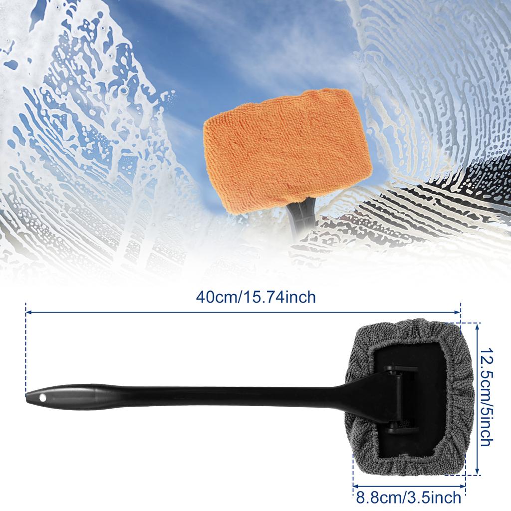 Instrument de curățare a parbrizului auto Dispozitiv de curățare a geamurilor puternic absorbant cu cap de curățare rotativ la 180° Dispozitiv de curățare a parbrizului auto