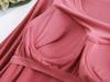 Modal Cup Integrated Long-Sleeve Women's Korean-Style Loose Pajama Top with Chest Pad