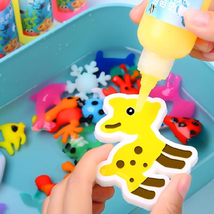 Creative Building Role Play Accessories Magicking Water Gel Toy Easy Carry Case for Kids Ages 5 and Up