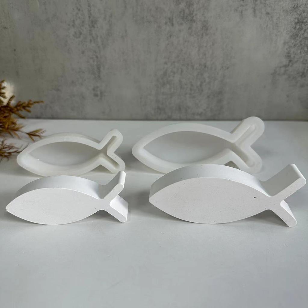 Candle Stick Holder Silicone Mold 3D Fish Resin Mold Candle Holder Silicone Resin Mold Cute Silicone Candle Holder Mold