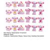 24Pcs Mini Pink Salamander Figurine Cartoon Salamander Resin Statue Miniature Animal Ornament DIY Dollhouse Car Dashboard Desktop Decoration
