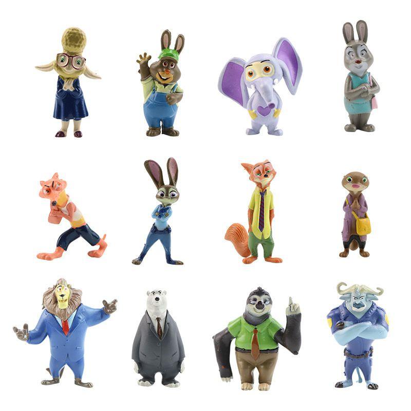 Delightful 12pcs Zootopia Mini Toys Featuring Beloved Characters For Young Fans