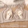 Satin Silk Thin Bra with Soft Underwire To Prevent Sagging and Support Large Busts