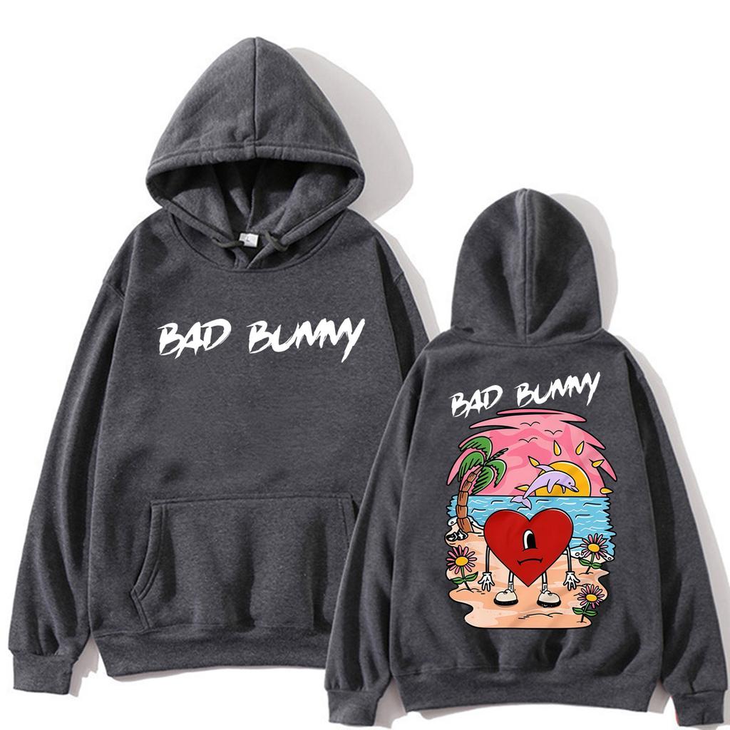 Rapper Bad Bunny Un Verano Sin Ti Album Hoodie Men Women Fashion Aesthetic Sweatshirt Loose Fleece Casual Pullover