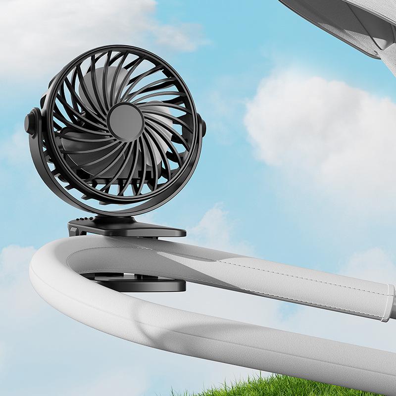 USB Rechargeable Mini Stroller Clip Fan: Portable Outdoor Fan