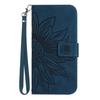 Suitable for iPhone15 Leather Case 13Pro Frosted Sunflower Card Wallet Protective Case 14plus Oblique Span
