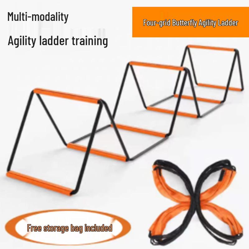 Лестница для тренировки ловкости «Бабочка»: Складной и мягкий для скорости, чувствительности, физической подготовки и футбольных тренировок