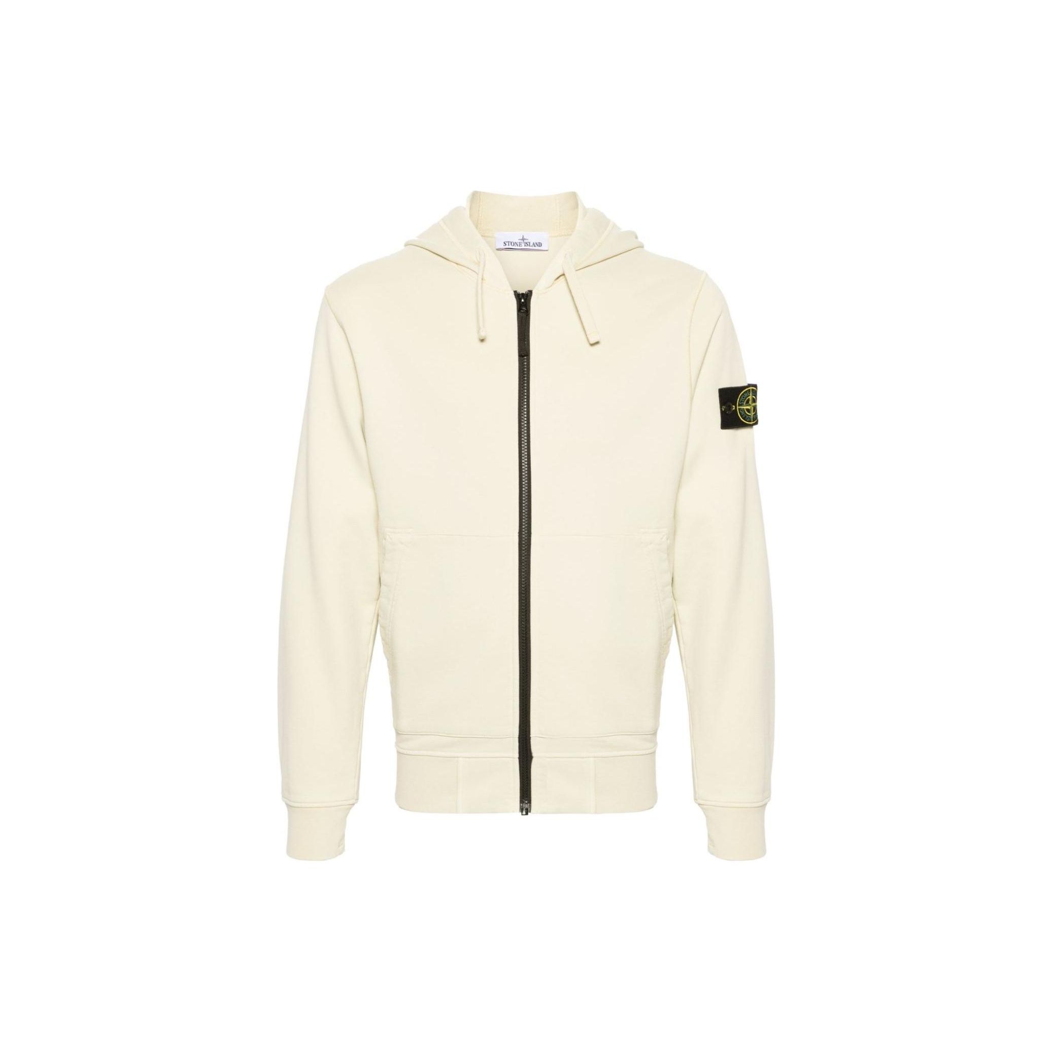 

STONE ISLAND Однотонная толстовка с капюшоном, значком и молнией, повседневная, с длинным рукавом, мужская, 801564251-V0091 XXL