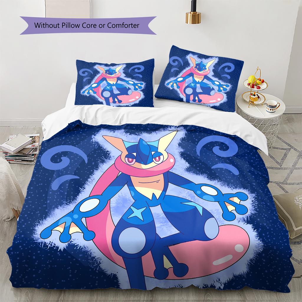 Povlečení s motivem Pokémonů Domácí dekorace Narozeninový dárek (1 * povlak na peřinu + 2 * povlak na polštář, bez jádra)