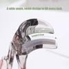 Wide-Angle Borderless Eyelash Curler Transparent Professional Heated Lash Curler for Hooded Eyes Long Lasting Curl for Beginners
