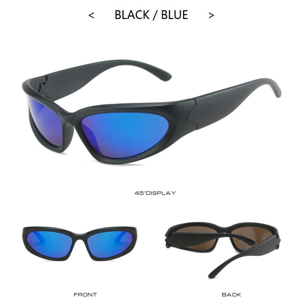 Popular Women's Sunglasses Punk Sunglasses Unique Sports Sun Glasses Men UV400 Goggle Shades Mirror Colorful  Eyewear
