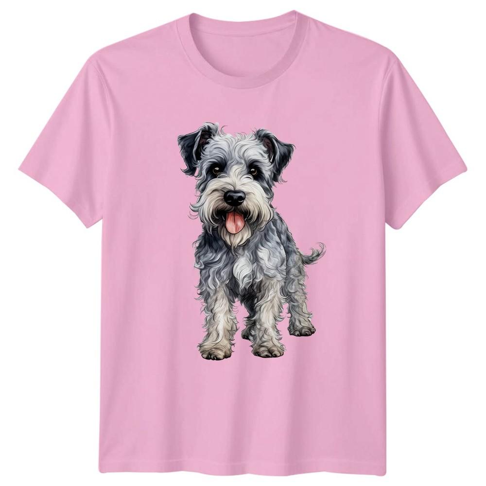Schnauzer Dog Animals Dogs Unisexs TShirt Unisexs Tee Graphic Unisex Top Canine
