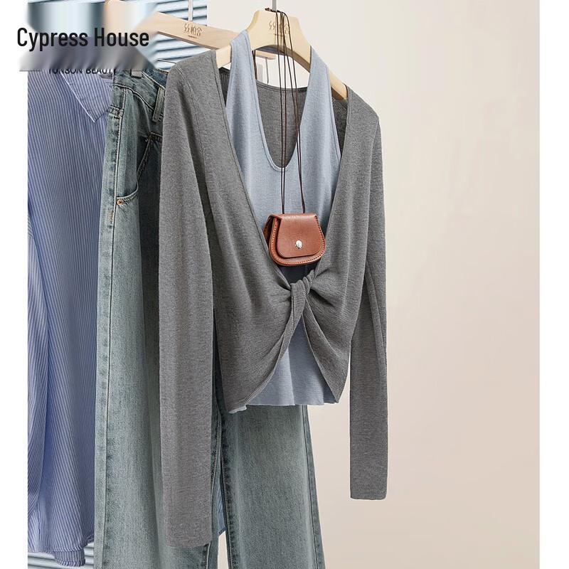 

Sybelle Women s Faux Two-Piece Color-Block Knit Top XL