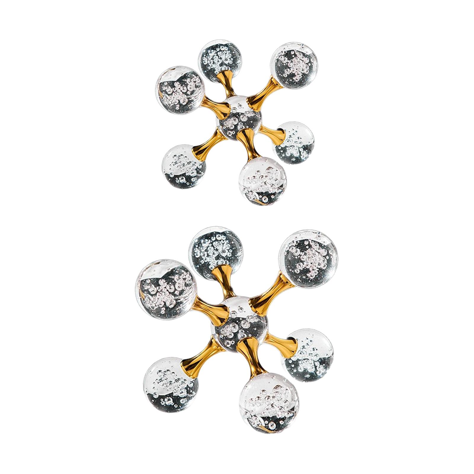 

Bubble Sphere Figurine Collectible Unique Tabletop Ornament Modern Statue for Fireplace Desk Living Room Bookshelf Cabinet S