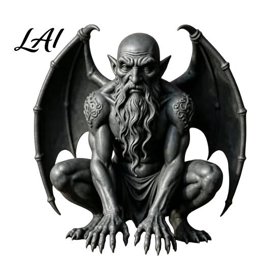 Unique Gift for Goth Lovers Gargoyle Figurine Medieval Dark Winged Statue Resin Gothic Architectural Figure Horn Demon Ornament Office Bookshelf