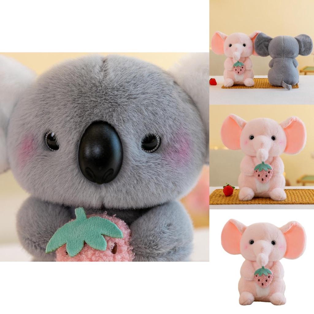 Cute And Soft 8-inch Plush Toy Elephant Koala Doll For Claw Machine
