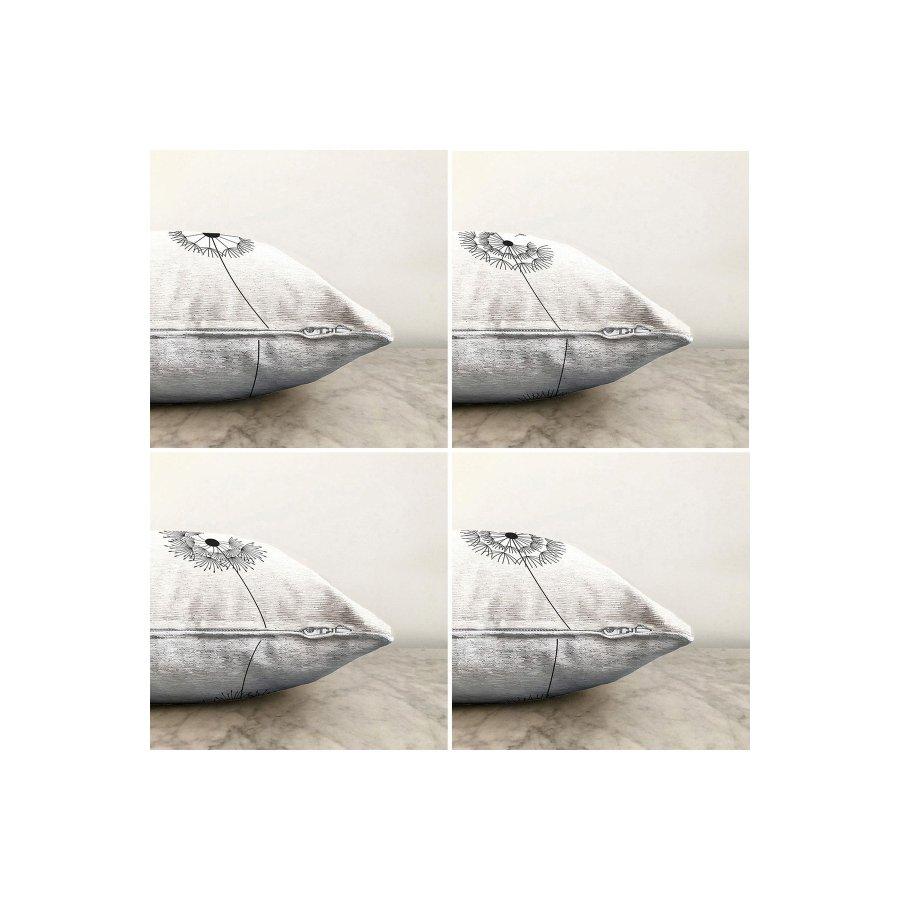 Sada 4 kusů oboustranného povlaku na polštářek s digitálním potiskem