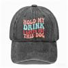 Washed Baseball Cap, Funny Dog Lover Graphic, Unisex Daily Hat for Pet Owners