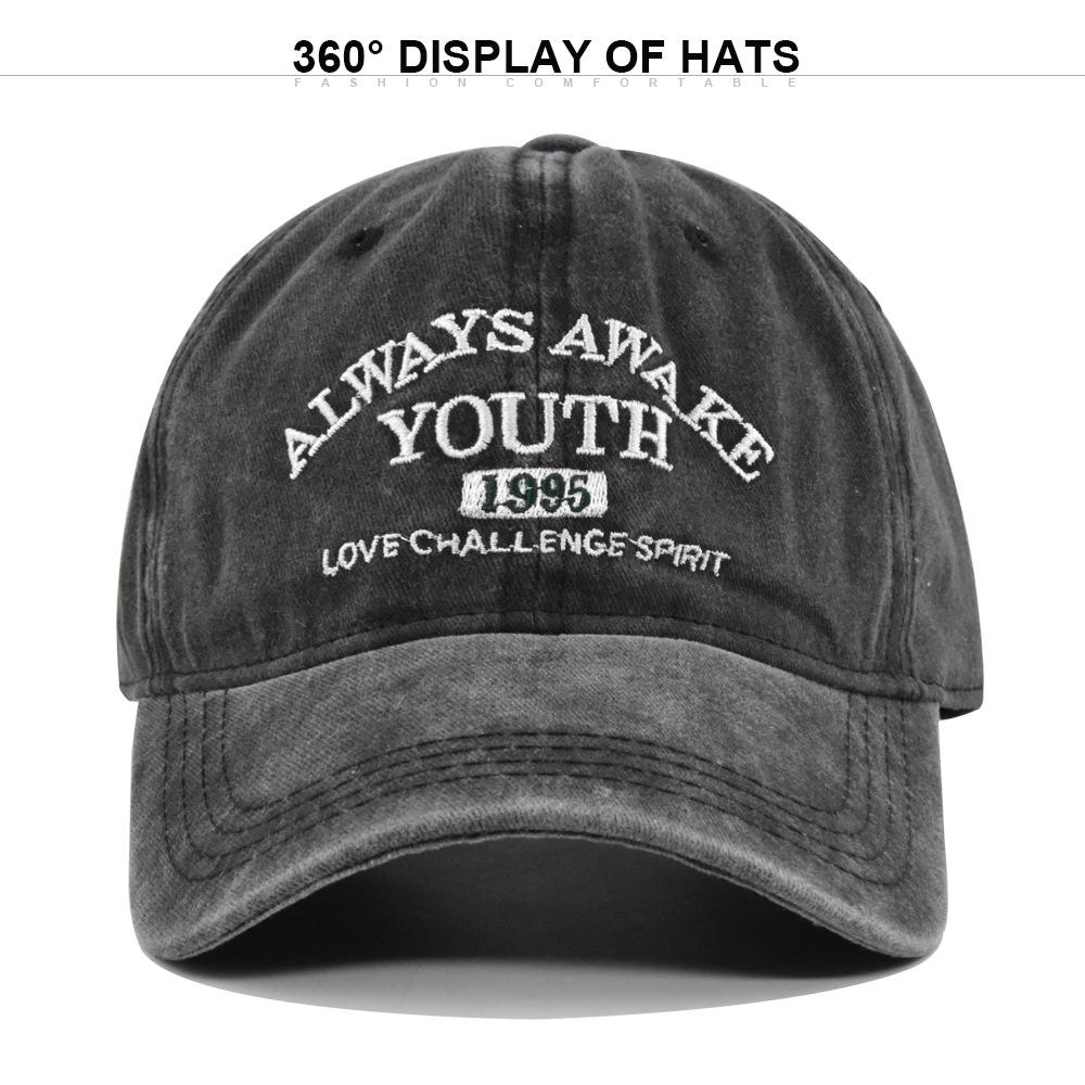 Men Women Letter Embroidered Baseball Cap Fashion Vintage Solid Color Plain Casquette Outdoor Sports Adjustable Snapback Hat Do Old Gorras