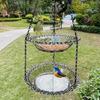 Hanging Bird Bath And Feeder Outdoor Bird Bath Feeder Bowl Bird Bath Bowl Attracts Wild Birds for Garden Yard Decor