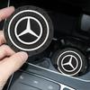 2Pcs for Car Coaster Water Cup Slot Pad Auto Water Cup Anti Slip Mat For Mercedes Benz W204 W205 W212 W213 W221 W177 GLA GLC CLA