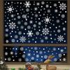 Christmas, White Snowflake Window Stickers, Christmas Glass Stickers, Shopping Mall Store Decorations, Window Decorations, Static Stickers