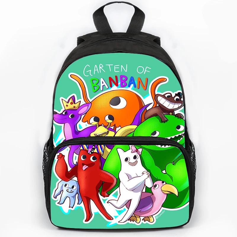 Zaino Scolastico Stampato Garten of BanBan da 16 Pollici per Ragazzi, Borsa di Grande Capacità per Viaggio, Sport, Portatile, Zaini Scolastici per Studenti, Zaino per Libri per Bambini