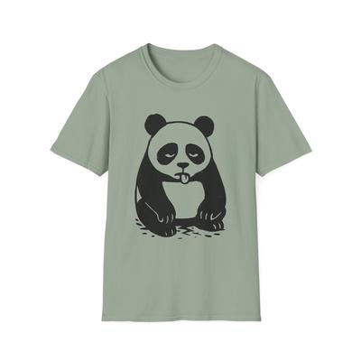 Unisex Soft-style Chill Sitting Bear Graphic T-Shirt Mens Womens Tees Top – Minimalist Nature