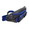 Coach Track 41 Zipper Closure Multi-Functional Pocket Leather Detail Shoulder Crossbody Chest Waist Bag Large Men bags Charcoal-Gray Blue CC019-QBPEM