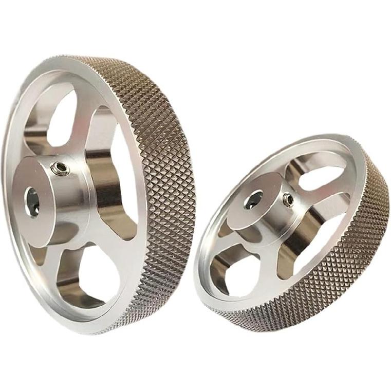 

Encoder Metal knurled Wheel E6B2 OVW2 TRD-2T EE40S6 Series synchronous Measuring Meter Wheel(Circumference 200MM 10MM Hole) Circumference 100MM 6MM h