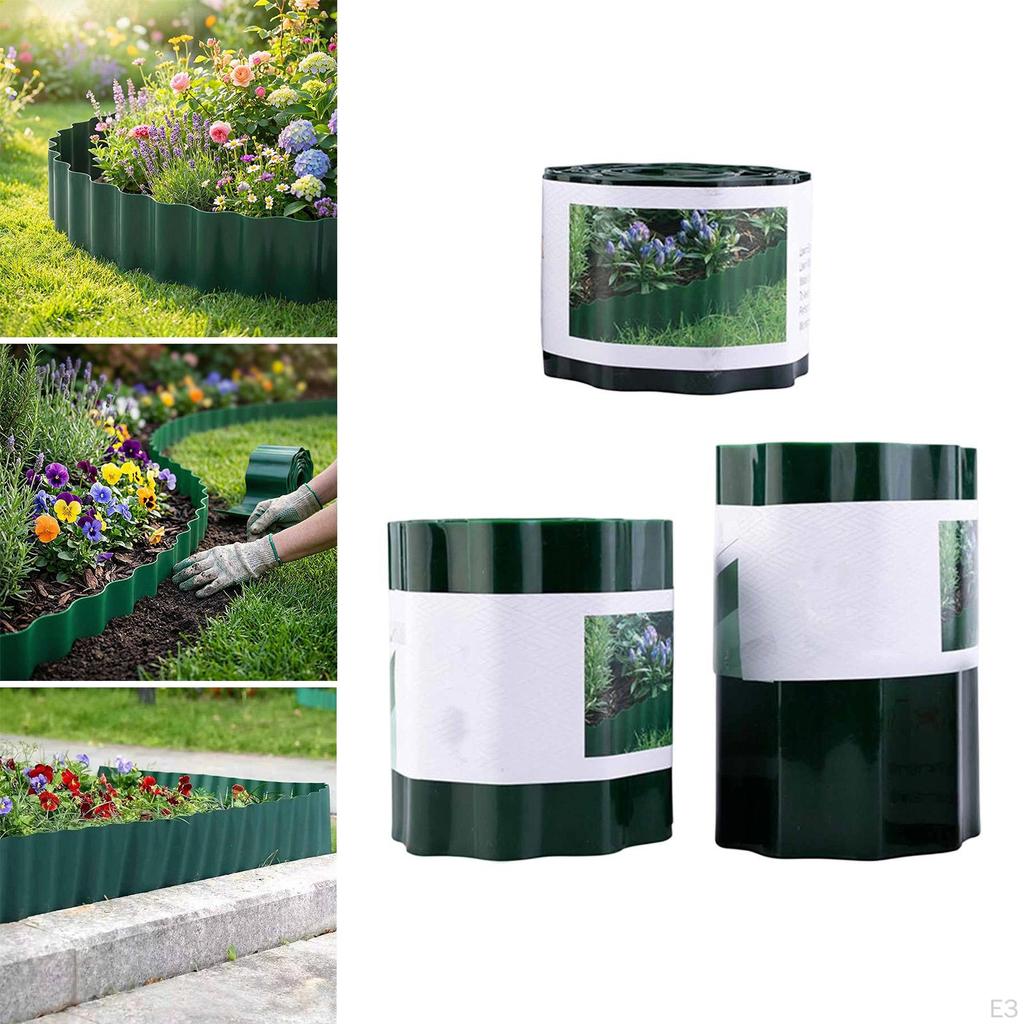 Garden Edging Border Backyard Ornament Patio Barrier Landscape height 10cm