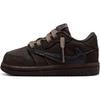 Travis Scott x Air 1 Retro Low OG SP TD Marrone Velluto Sneakers per Bambino Dark-Mocha Nero DO5441-202