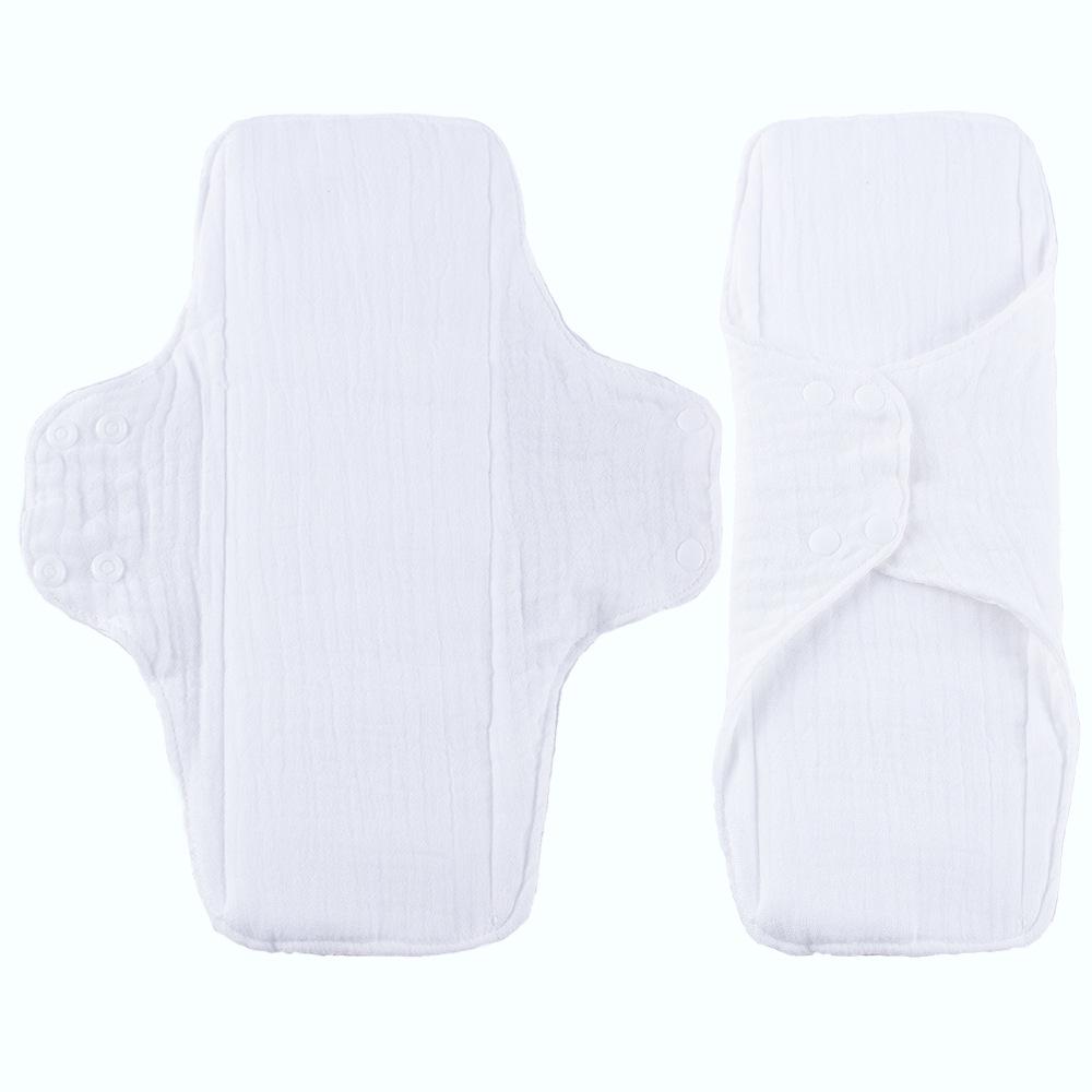 Double-Sided Double-Layer Cotton Gauze, Washable & Breathable Sanitary Napkin Pad for Bathroom