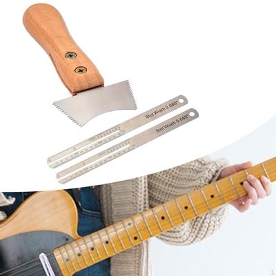 Guitar Bridge Slot Scraper Fret Fingerboard Guard Portable for Bass