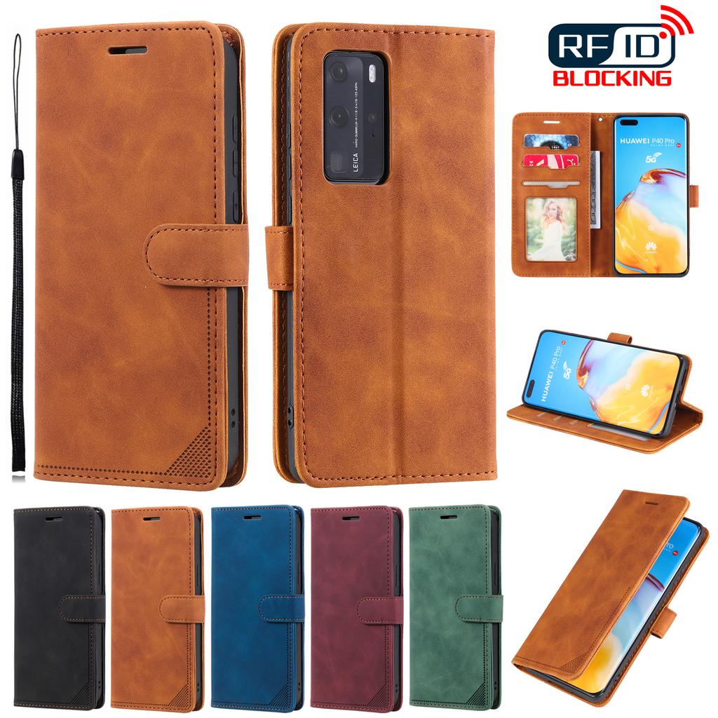 Anti-theft RFID Blocking Wallet Card Holder Card Slot Foldable Phone Case iPhone Cover Holder Flip Cover Mobile Phone Case
