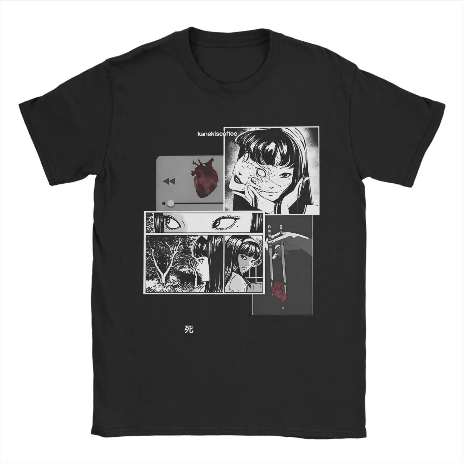 

Fashion Couple T Shirt Streetwear Graphic Print Harajuku Hip Hop T-Shirt Summer Black Short Sleeve Cotton Loose Tops Tees S чёрный