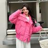2025 new down cotton jacket, women's winter short versatile design padded jacket, thickened loose padded jacket, Korean version jacket