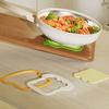 3 In 1 Silicone Insulation Mat Bread Slice Shaped Removable Casserole Coaster Anti-scalding Silicone Placemat Kitchen Utensils