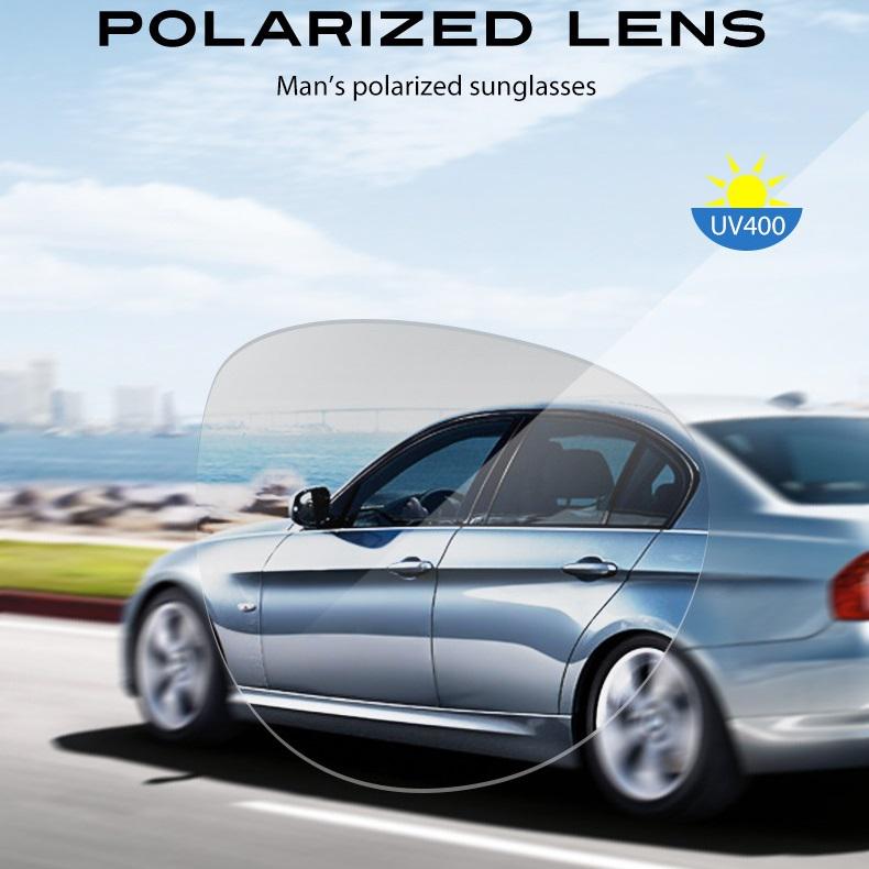 aoron Modische polarisierte Sonnenbrille, Markendesign, Sonnenbrille mit verspiegelten Aluminium-Beingläsern, Brillen für Männer und Frauen