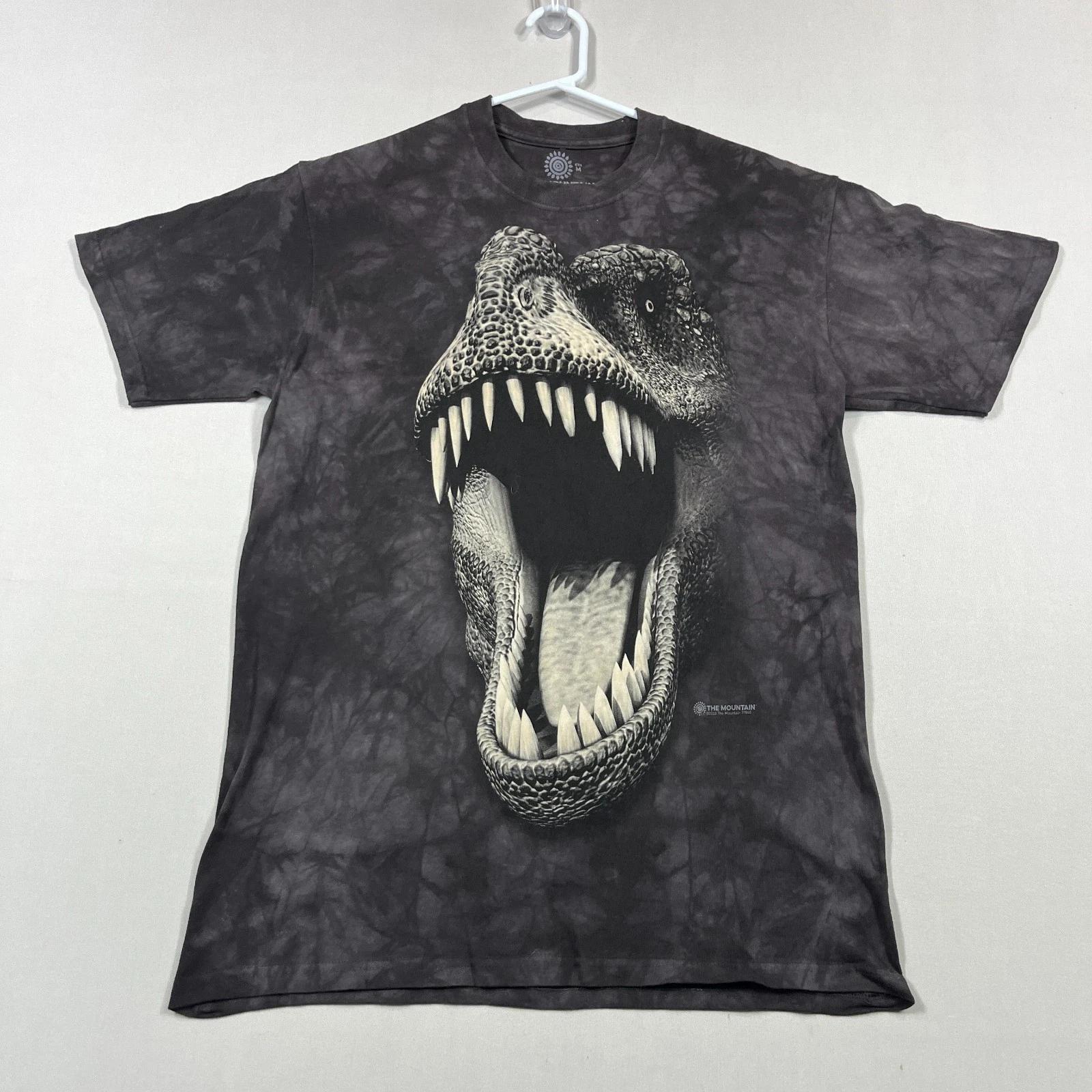 

The Mountain T Shirt Dinosaur T-Rex 2013 Cotton Tie-Dye Tee Mens Medium M Slim 4XL