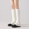 Sweet Women Knitted Leg Warmers Solid Color Girl's Boots Heap Socks Women's Foot Cover  JK Uniform