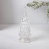 Colorful Acrylic Christmas Tree Christmas Gift Push LED Light Desktop Ornaments