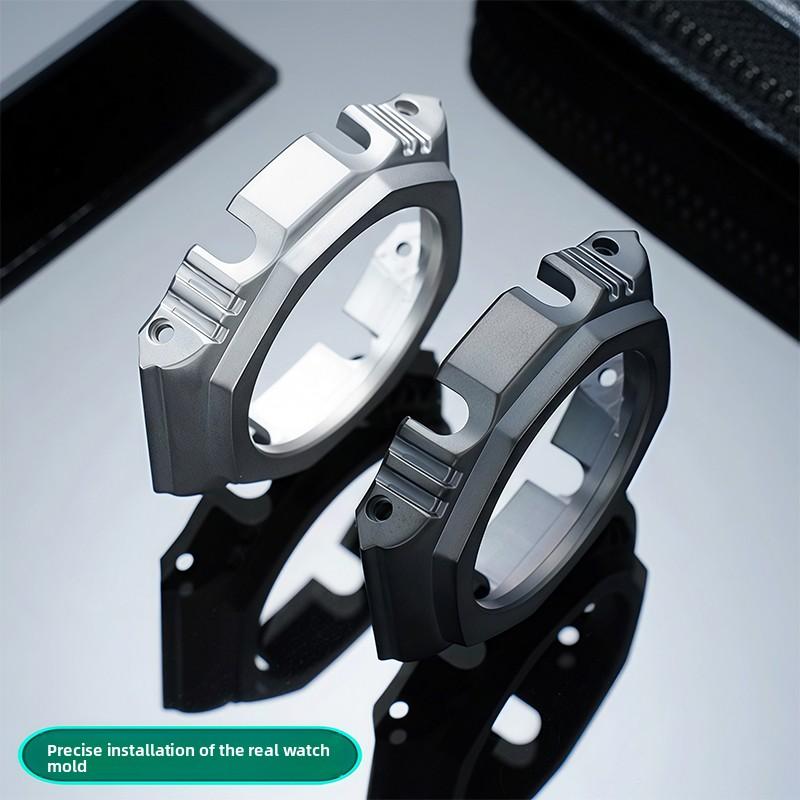 GA2100 UpgradeTitanium Alloy Case + Strap Mod Kit For G-shock Casio GA-2100/2110 GA-B2100 Ultra Light Titanium Metal Bezel Band